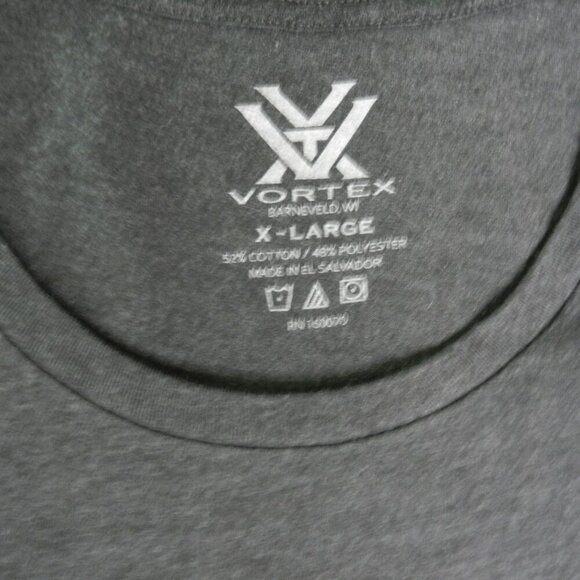 Vortex Optics Crewneck T-Shirt Womens Size XL Gray Black Camo Hunting Cotton - Picture 4 of 9